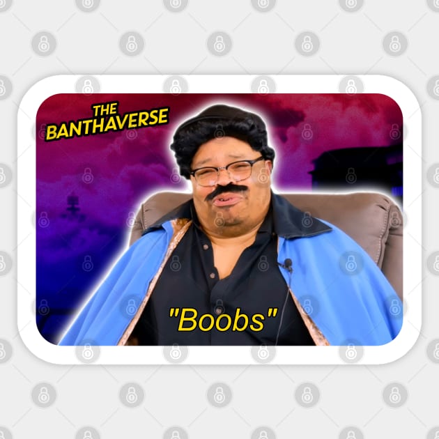 Lando Says "Boobs" (Magnet / Sticker) Sticker by Blue Bantha Milk Co